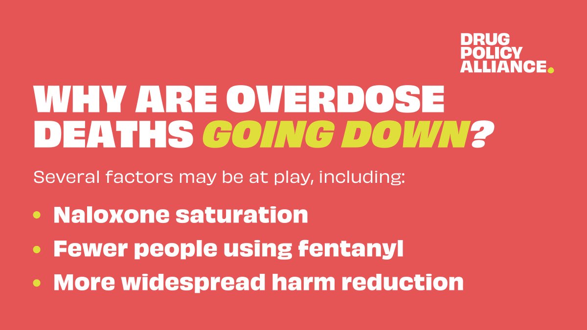 Health and harm reduction solutions play a pivotal role in why overdose deaths are decreasing – while border seizures and overdose deaths don’t have a clear relationship. <a href="/MyHarmReduction/">Sheila Vakharia PhD MSW</a> breaks down what’s happening and how we can save lives. drugpolicy.org/news/overdose-…