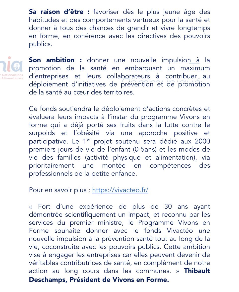 VIVACTÉO - Agissons pour une vie en forme ! tweet media