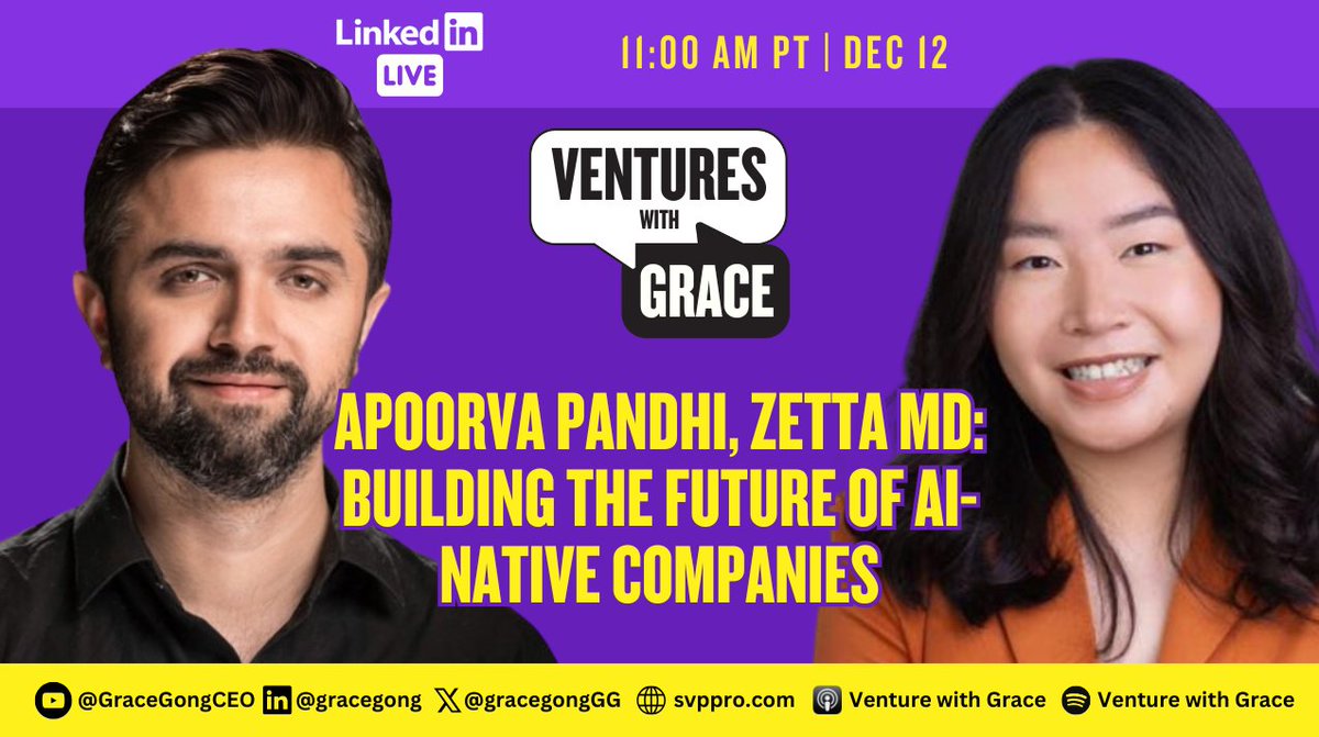 Grace Gong (@gracegonggg) on Twitter photo Listen to my conversation with <a href="/apoorvapandhi/">Apoorva Pandhi</a> from <a href="/ZettaVentures/">Zetta Ventures</a> on
🌟 Apple: bit.ly/4bTCwpD
🌟 Youtube: bit.ly/3uXthnv
🌟 Spotify: open.spotify.com/show/2izE5iSow…
#vc #startup Listen to my conversation with <a href="/apoorvapandhi/">Apoorva Pandhi</a> from <a href="/ZettaVentures/">Zetta Ventures</a> on
🌟 Apple: bit.ly/4bTCwpD
🌟 Youtube: bit.ly/3uXthnv
🌟 Spotify: open.spotify.com/show/2izE5iSow…
#vc #startup