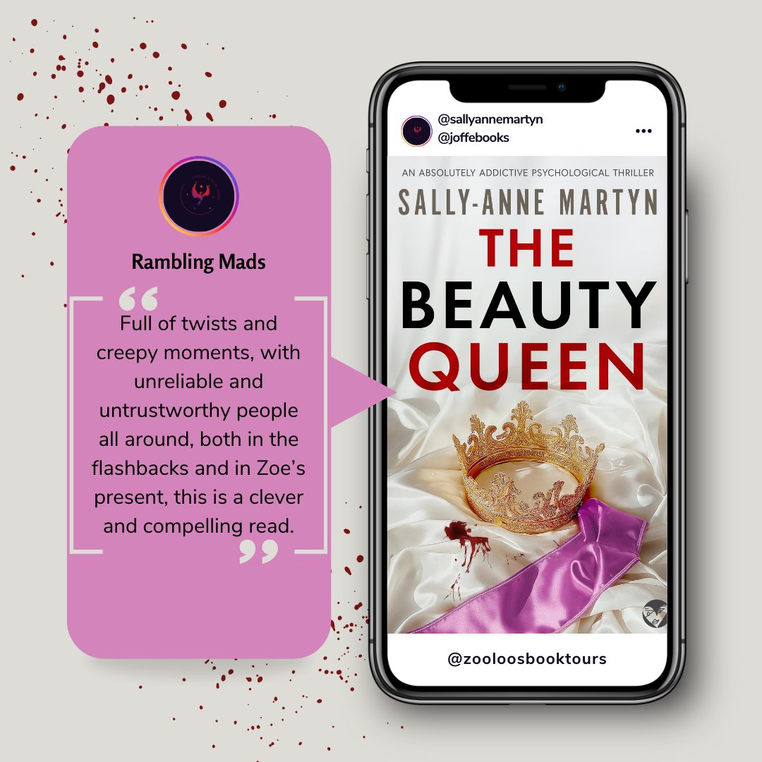ZooloosBT's tweet photo. Today on the book tour for #TheBeautyQueen we saw fab posts by @donnareads03 @ramblingmads
#twilight_reader ~ You can read all the reviews here ~ https://t.co/91dj4Yialq
Up next is @staceywh100 @teaandbooks90 ~ See you tomorrow!
@sallyannemartyn @JoffeBooks
#ZooloosBookTours https://t.co/VHXO1Hsg05