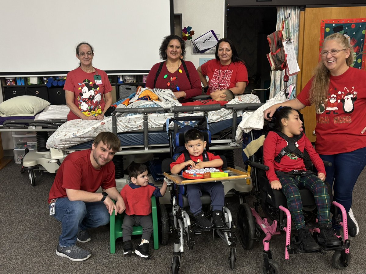reddixelem's tweet photo. Wear red day to celebrate the holiday season. @NISDReddix @NISDSpecialEd @NISD_ECE https://t.co/1h1fY5tNIM