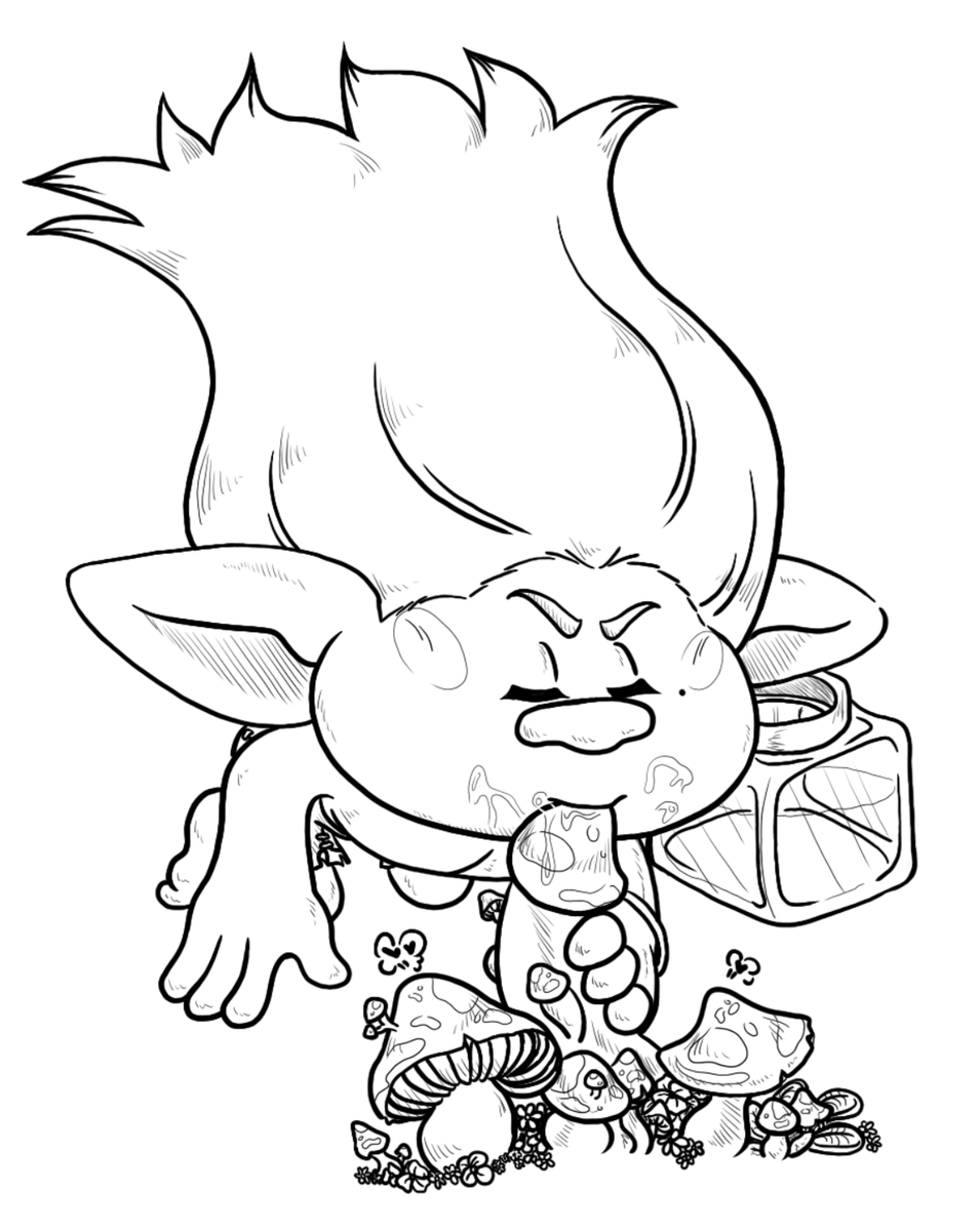 Continuation of Harvesting Gigglecap Syrup -  x.com/BramJam/status…

"The bab(e)y"

Branch of Trolls: Band Together

Helping Bruce bring back some'a the sweet stuff for Brandy. An' he got somethin' to prove, right? He ain't Bitty no mo'.