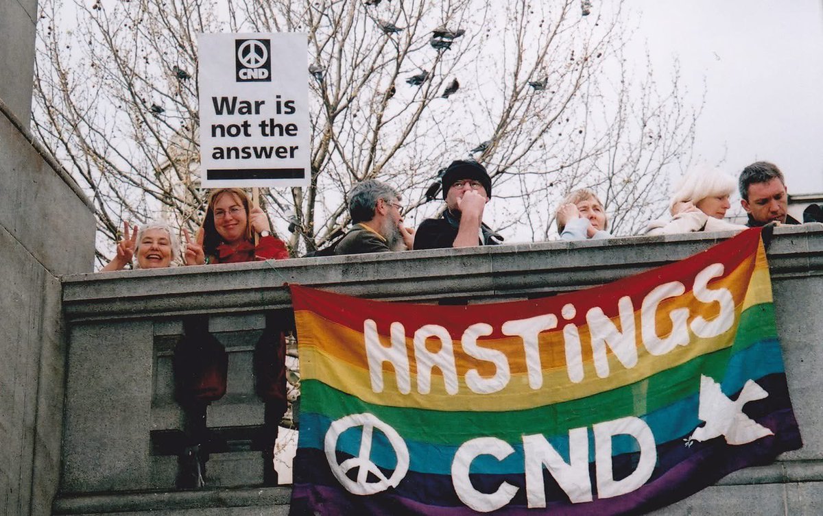 My Mum (far left) and me in 2003 protesting the Iraq war on the march in London. Mum was in severe pain here, but determined to register her dissent. She died 20 years ago yesterday. Miss her very much.