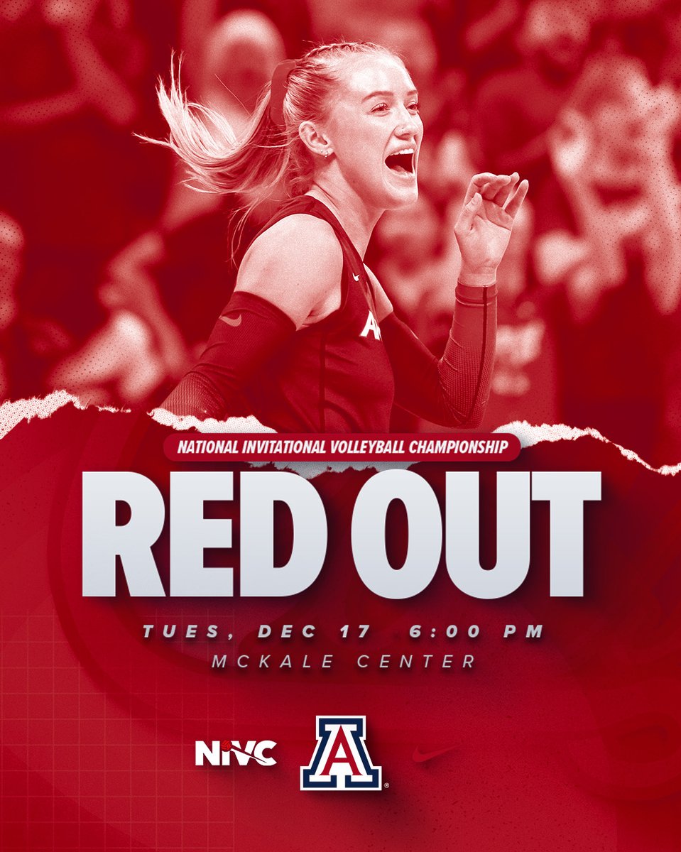 ArizonaVBall's tweet photo. 𝑹𝑬𝑫 𝑶𝑼𝑻 for the last game of the season! https://t.co/AoDX5M7tBB
