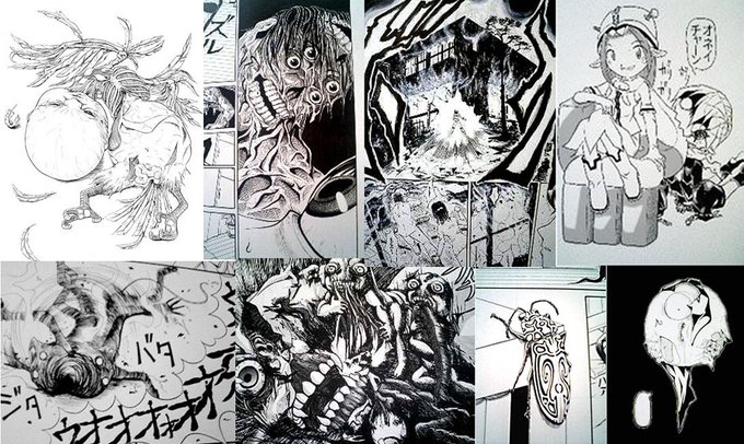 みんなmixiの話ししてるから、その次代の自分って
どんなだったかな～?と思って古い日記やブログを
漁ったら狂ってるイラストばかり出てきました。
こりゃ友達おりませんね…。 