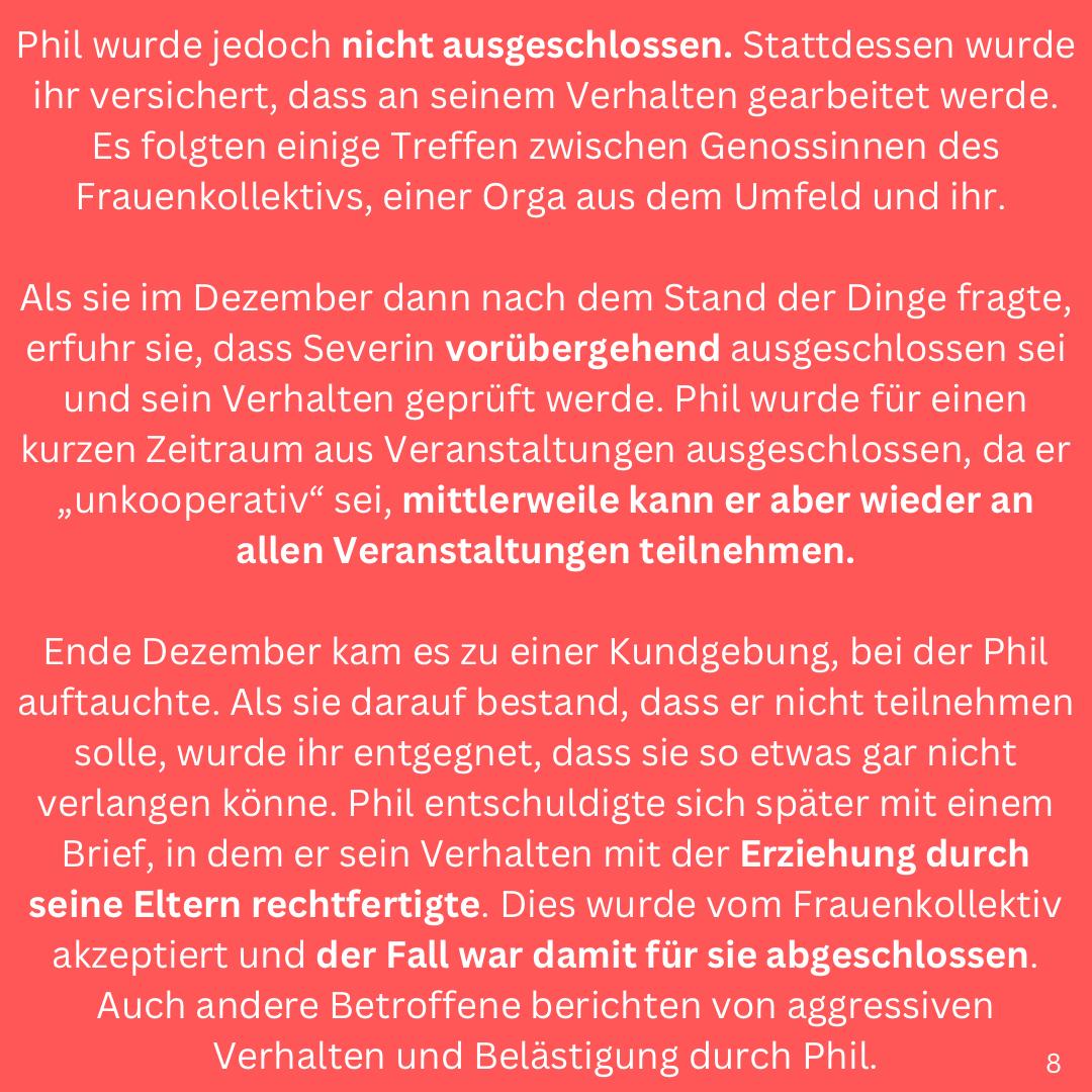 stoppt_taeter's tweet photo. CN: Täterschutz, psychische und patriarchale Gewalt, sexualisierter Übergriff, Vergewaltigung

[2/3]

#stopptTäter #stoppttäterschutz #stopptpatriarchalegewalt #FKO #Frauenkollektiv #InternationaleJugend #Solidaritätsnetzwerk #patriarchalegewalt #solidaritätmitbetroffenen https://t.co/mtwi6ljVPX
