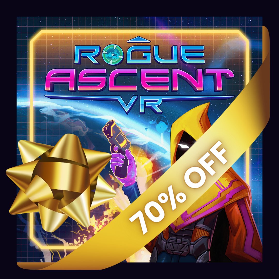 Rogue Ascent is at an astonishing 70% off for Meta's Holiday and New Year Sale! 

Now is your chance to try our game! Check it out below ⤵️ 

🔗 meta.com/experiences/ro…

#Quest3 #Quest3S #VR #VRGaming #VRGames #HandTracking #VRShooter #VirtualReality #RogueAscent
