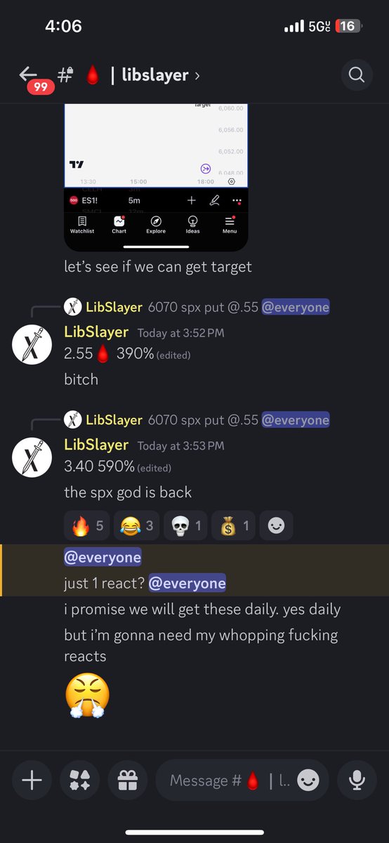 TickSlayer's tweet photo. i’m back on the Spx train. ⚔️
Took 5 trades today. 
$Spx 590% 
$Spx 60% held to 0
$Spx 1900% 
$Spy 80% swinging into tomorrow 
$Zm -31%
The Spx god is back.🍀 https://t.co/xCiTSr3RaP