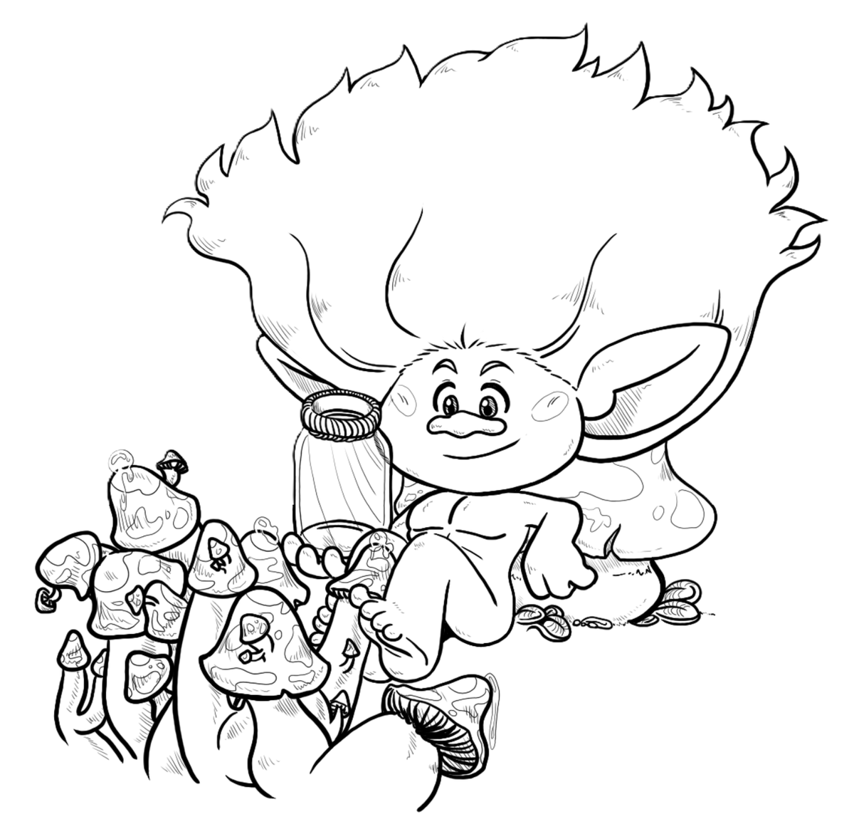 Continuation of Harvesting Gigglecap Syrup - x.com/BramJam/status…

"The Fun Boy"

Clay of Trolls: Band Together

Helping Bruce bring back some'a the sweet stuff for Brandy. 

"Ain't no rules 'bout HOW ya flex da drip; know what I'm sayin'?"