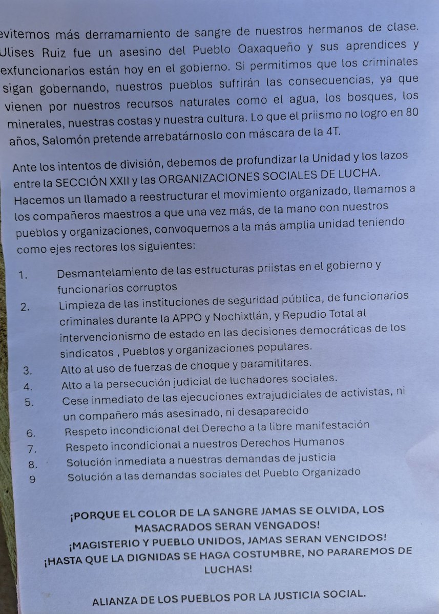 rioax74's tweet photo. Alianza de Pueblos Por Justicia Social Anuncia el inicio de una jornada de lucha, denuncian agravios que vienen sufriendo, acusan actos de hostigamiento, amenazas y Represión, brindan su solidaridad a los 1344 trabajadores despedidos y respaldan la lucha del sector salud. https://t.co/O7HdkzzYi0