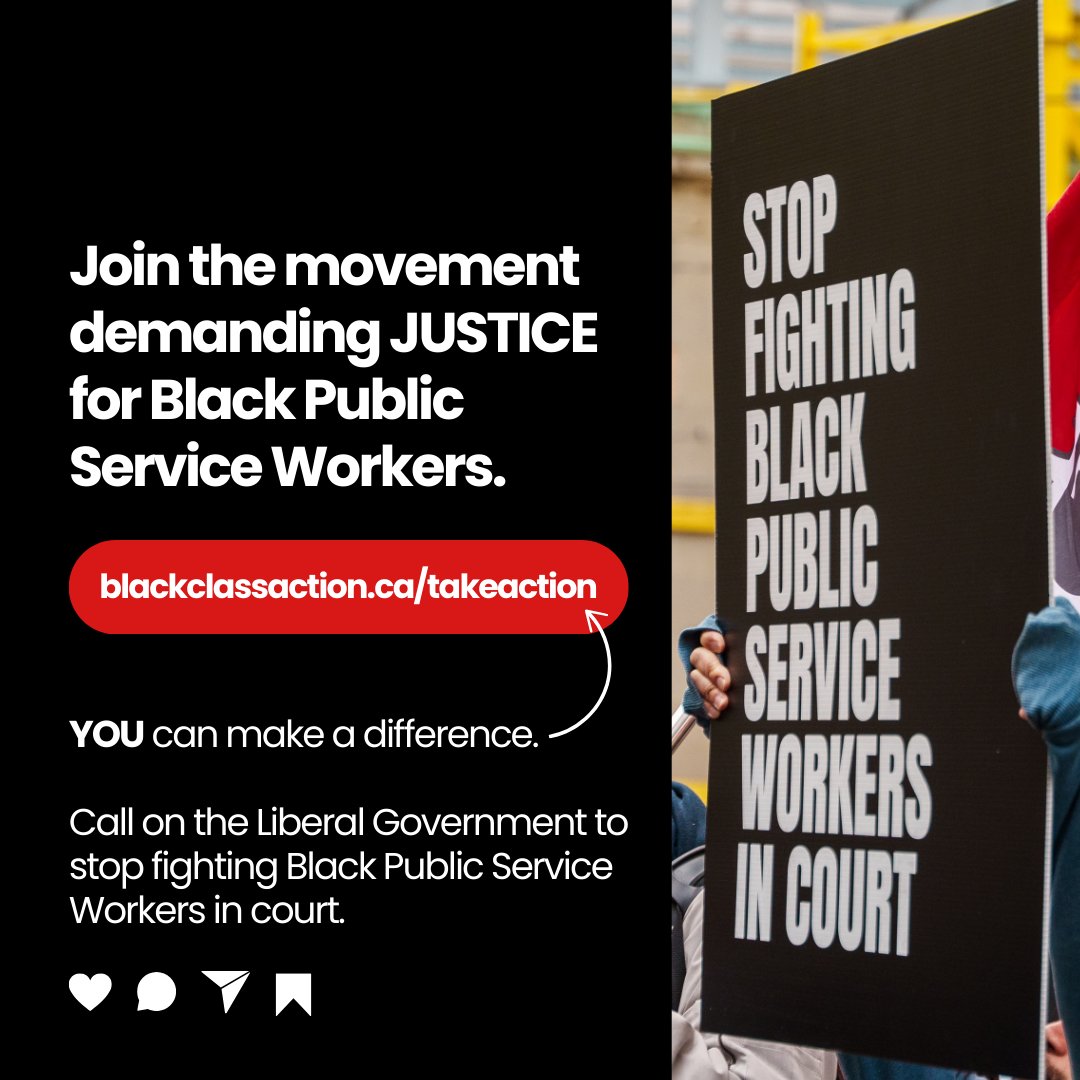 Black Class Action Secretariat (@blackclassactn) on Twitter photo Yves-François Blanchet, will you stand for justice? Black public service workers are fighting systemic racism and deserve equity and accountability. Will you call on Justin Trudeau to settle the Black Class Action and take real action?
Tag <a href="/yfblanchet/">Yves-F. Blanchet 🎗⚜️</a> and call for his support. Yves-François Blanchet, will you stand for justice? Black public service workers are fighting systemic racism and deserve equity and accountability. Will you call on Justin Trudeau to settle the Black Class Action and take real action?
Tag <a href="/yfblanchet/">Yves-F. Blanchet 🎗⚜️</a> and call for his support.