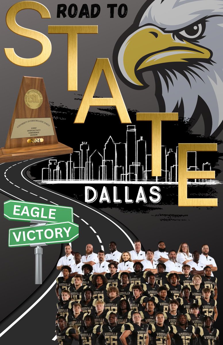 AngelaKMoses's tweet photo. It’s been a fun adventure…let’s finish it this week Eagles with a VICTORY!  @dctf @AshlyElamSports 
#Txhsfbplayoffs @TheVilleEagles https://t.co/ZwASYh00UI