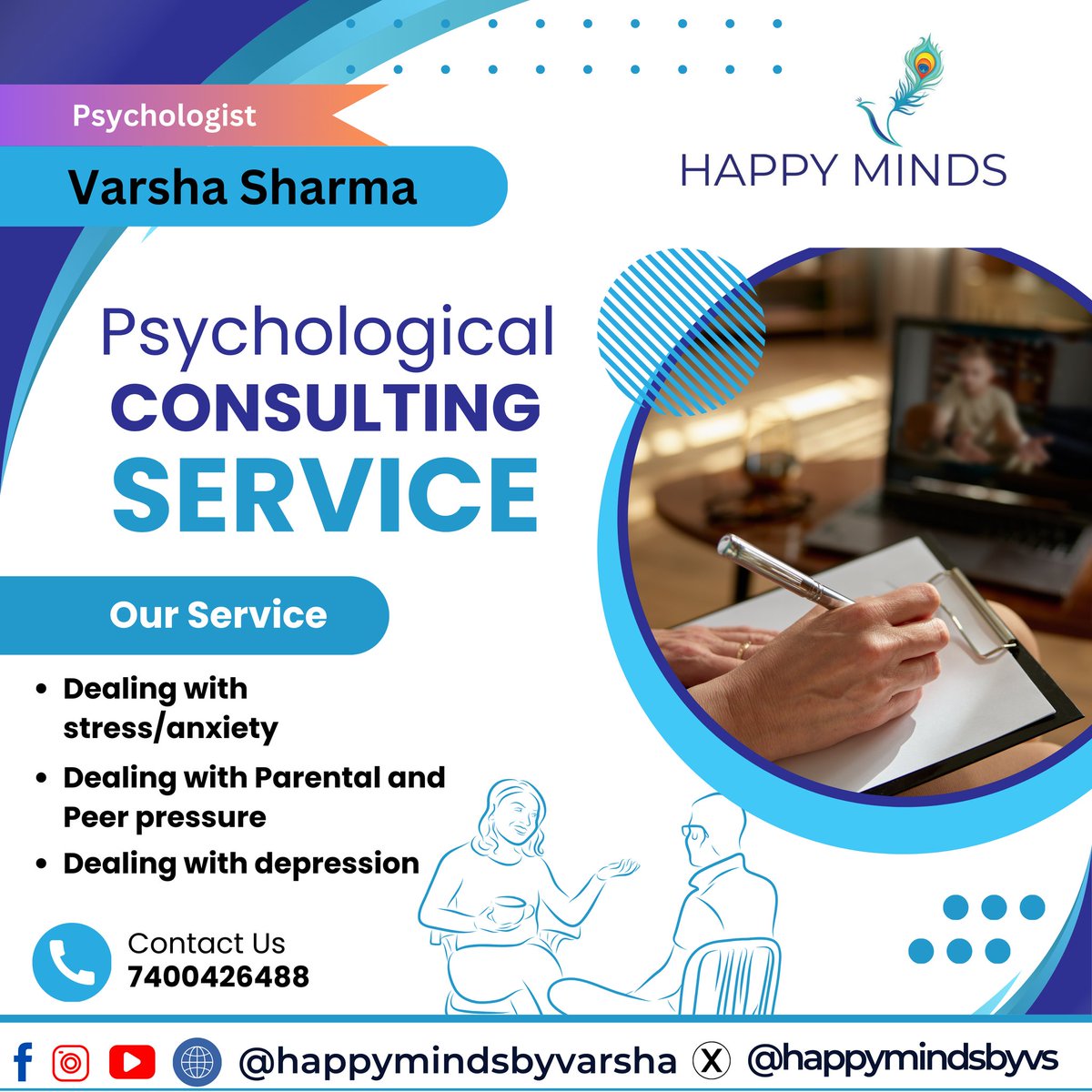 happymindsbyvs's tweet photo. Expert Psychological Consulting for a Happier Mind

.

📞 Contact Us: 7400426488
🌟 Follow for tips and support: @happymindsbyvarsha
💙 Your mental health matters.

#MentalHealthMatters #StressRelief #DepressionHelp #HappyMinds #PsychologicalSupport #AnxietySolutions https://t.co/yeHIc9eHMX