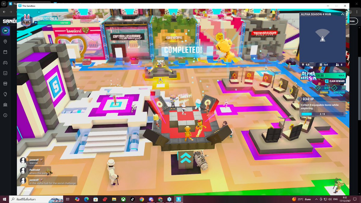 🥳🎊 Partying it up at the Alpha Season 4 bash in <a href="/TheSandboxGame/">The Sandbox</a> Hub! The metaverse knows how to throw a party! register-landings.sandbox.game/alphaseason4-s… #TheSandbox #AlphaSeason4 #AS4SocialChallenge