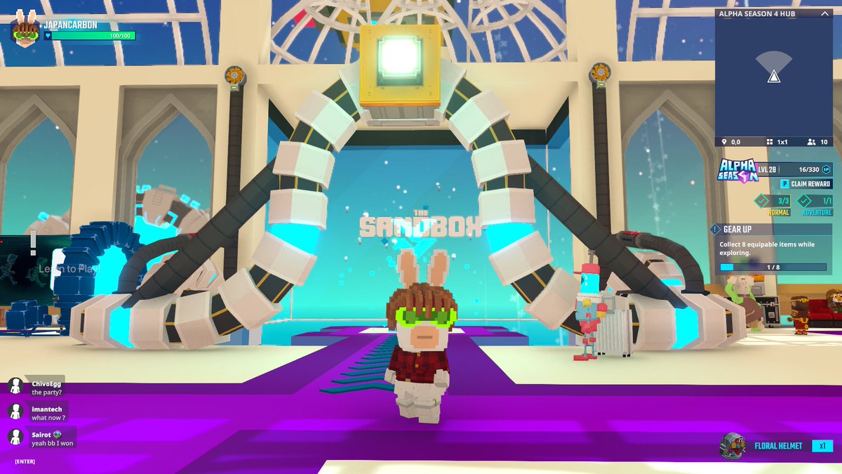 Japancarbon's tweet photo. 🥳🎊 Partying it up at the Alpha Season 4 bash in @TheSandboxGame Hub! The metaverse knows how to throw a party! https://t.co/QYOtaRdBMW #TheSandbox #AlphaSeason4 #AS4SocialChallenge https://t.co/7G3sOglkc4