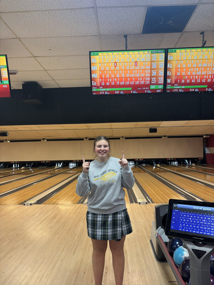 Junior Ellie O’Donovan with a personal best of 235!