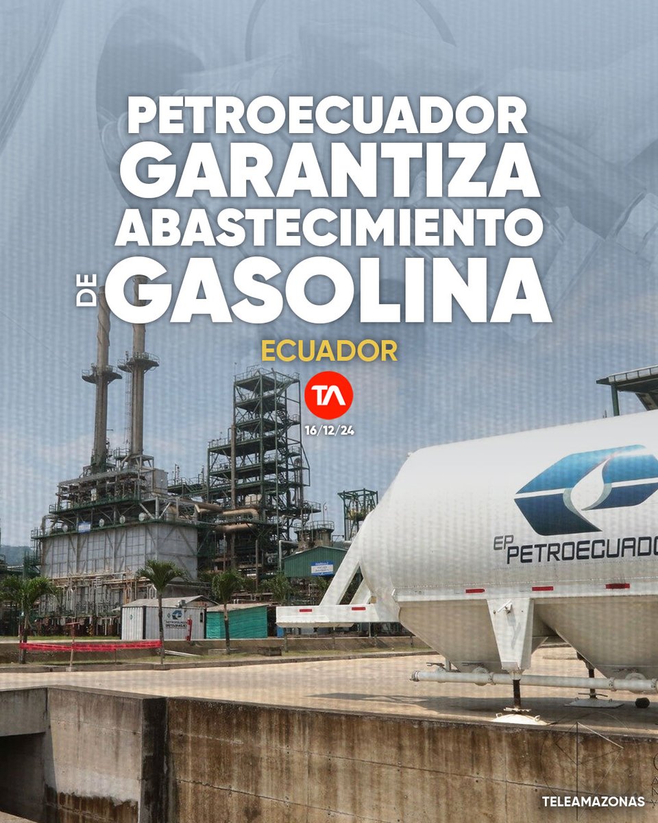 teleamazonasec's tweet photo. #ATENCIÓN | Petroecuador asegura el abastecimiento de gasolina en Quito. Detalles https://t.co/X20IvQ9AgN https://t.co/cTew9gdBX2