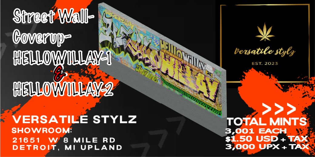 GINskrilla's tweet photo. Versatile Stylz
@UplandMe #metaverse 

New Wall Drop ! 
IGN - Hellowillay

New member of 
#Tag2TokenCrew …

W 8 mile rd Detroit
🍺
#NFT #graffiti https://t.co/ZVO3uGyPb5