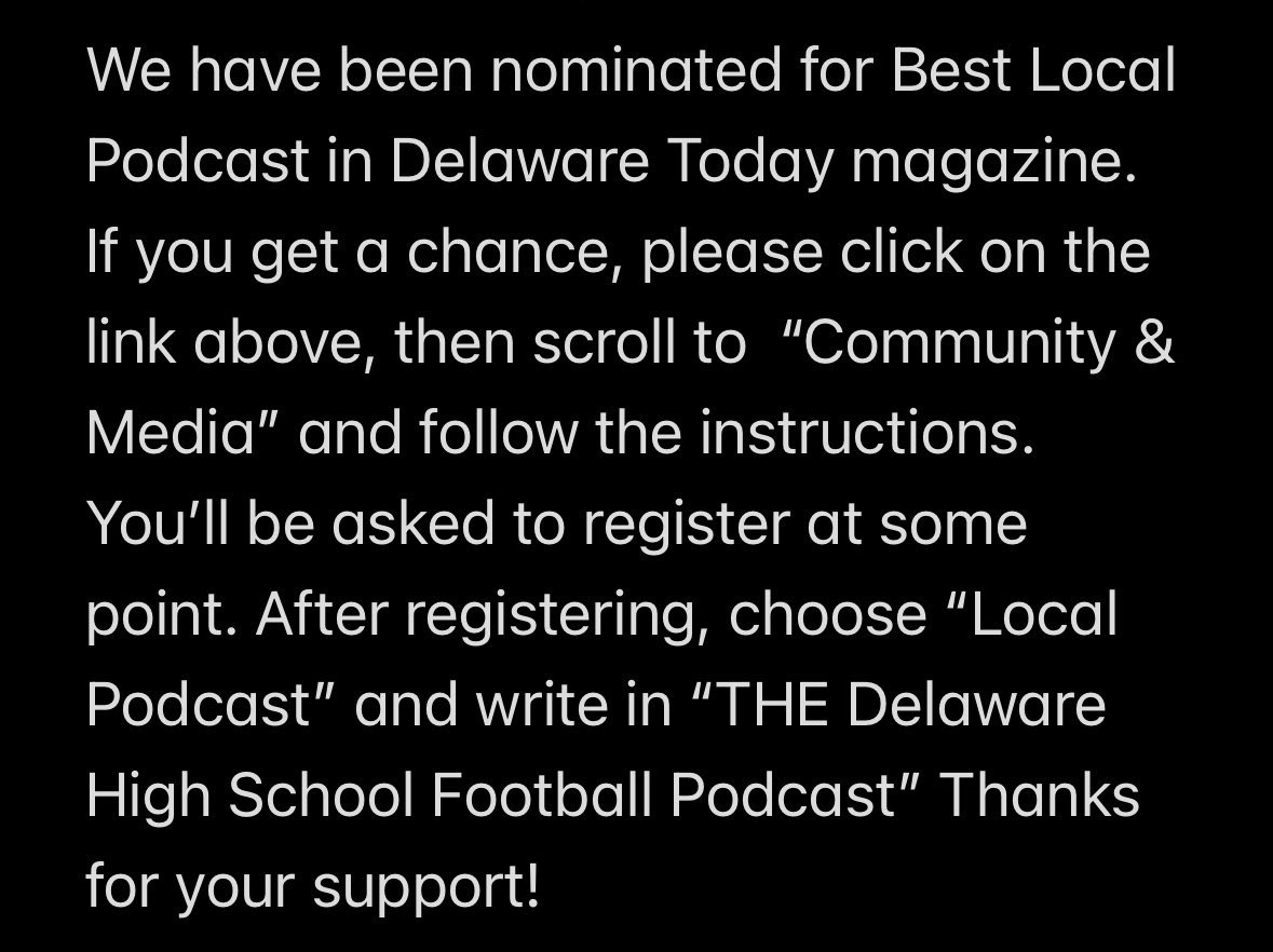bestof.delawaretoday.com
#delhs
