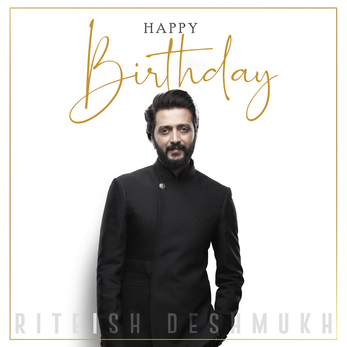Happiest Birthday 🥳 <a href="/Riteishd/">Riteish Deshmukh</a> 
Wishing you the best of health and happiness today and through the year ..
Have a super day 🎂💐🙏