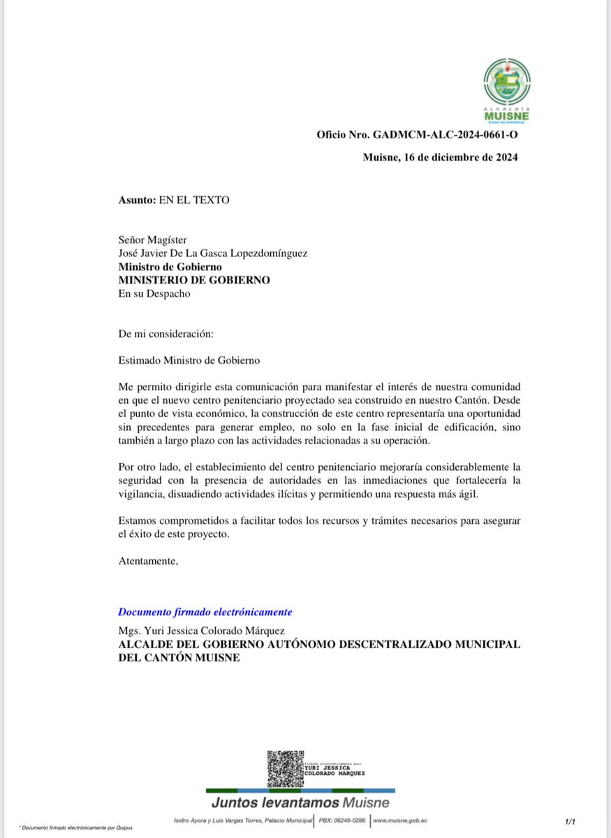 CarlosVerareal's tweet photo. Otros Alcaldes quieren lo que Archidona rechaza en #Napo … https://t.co/U7DBmH3Wpv