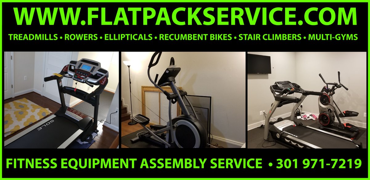 flatpackservice's tweet image. 🟢🔵 #FITNESSEQUIPMENT #ASSEMBLYSERVICE ✪ #WASHINGTONDC ✪ #BALTIMOREMD ✪ #FLATPACKSERVICE ✪
🔵🟢 Fitness Equipment Assembly at Washington Supercenter (#treadmeills #fitness)
Treadmill Assembly and Disassembly in Washington DC ✪ #SOLE ✪ #BOWFLEX ✪ #PELETON
#YELP TOP 10 BEST…
