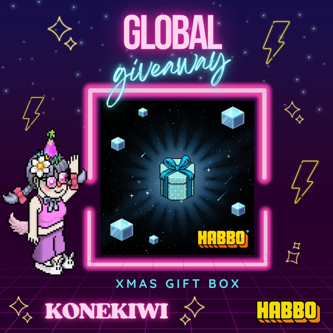 🎄🌎𝐆𝐋𝐎𝐁𝐀𝐋 𝐇𝐀𝐁𝐁𝐎 𝐆𝐈𝐕𝐄𝐀𝐖𝐀𝐘🌍🎄

*+*𝟏 𝑿𝒎𝒂𝒔 𝑮𝒊𝒇𝒕 𝑩𝒐𝒙*+*
*+* 𝟓 𝑾𝒊𝒏𝒏𝒆𝒓𝒔 *+*

-𝐑𝐔𝐋𝐄𝐒 ‼️
-𝐹𝑜𝑙𝑙𝑜𝑤 𝑚𝑒 <a href="/Konekiwi/">𝑲𝒐𝒏𝒆𝒌𝒊𝒘𝒊</a> 
-𝐿𝑖𝑘𝑒 &amp; 𝑅𝑇 𝑡ℎ𝑖𝑠 𝑝𝑜𝑠𝑡 💞
-𝑇𝑎𝑔 3 𝑓𝑟𝑖𝑒𝑛𝑑 𝑎𝑛𝑑 𝑐𝑜𝑚𝑚𝑒𝑛𝑡 #Habbo 🤗

𝐄𝐧𝐝𝐬 𝐢𝐧 𝟏 𝐰𝐞𝐞𝐤𝐬📅