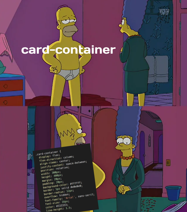 This is what the anti-tailwind people in the comments make me think of when they say pure CSS is so much cleaner

All writing pure CSS does is shift the mess into another location, and then you give up all of the benefits of colocation and tree-shaking,