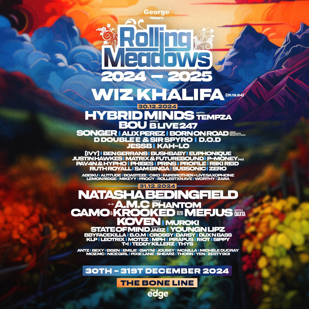 micheleducray's tweet photo. Hiiii everyone!! The @rollingmeadowsnz lineup is now available for your viewing pleasure! 

See you on the Meadows Stage 3 pm, 31-12-2024 🔥

Let’s bring in the New Year together!!! 

#summerfestivals https://t.co/3q94w1tJMm