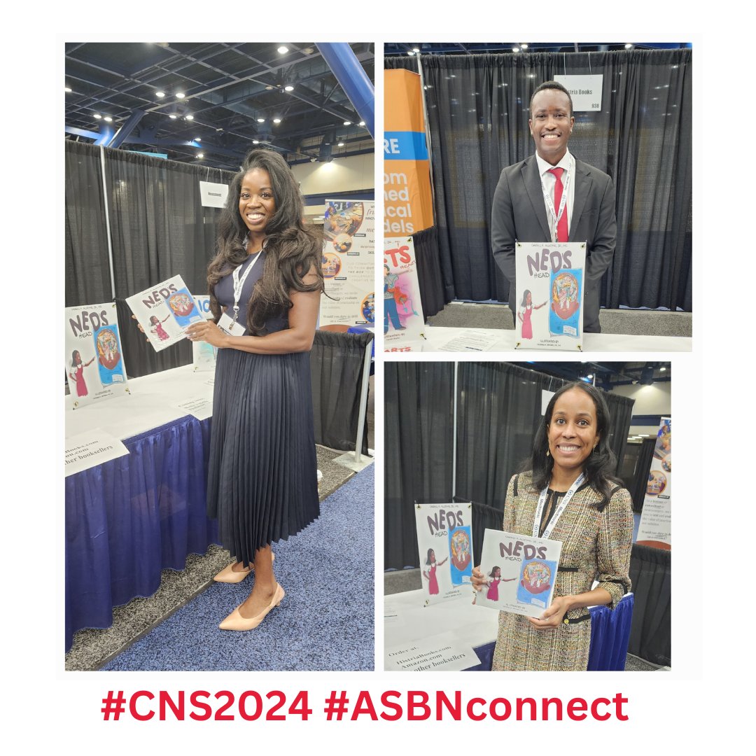✨ #MemberSoptlight Highlighting Dr. Cargill Alleyne, Jr., MD—neurosurgeon &amp; author inspiring kids with Ned’s Head, Bart’s Heart ❤️ &amp; Joan’s Bones 💀!
Featured at #CNS2024, ASBN members saw these books up close. Now on Amazon—perfect holiday gifts! 🎄#BlackExcellence #Diversity