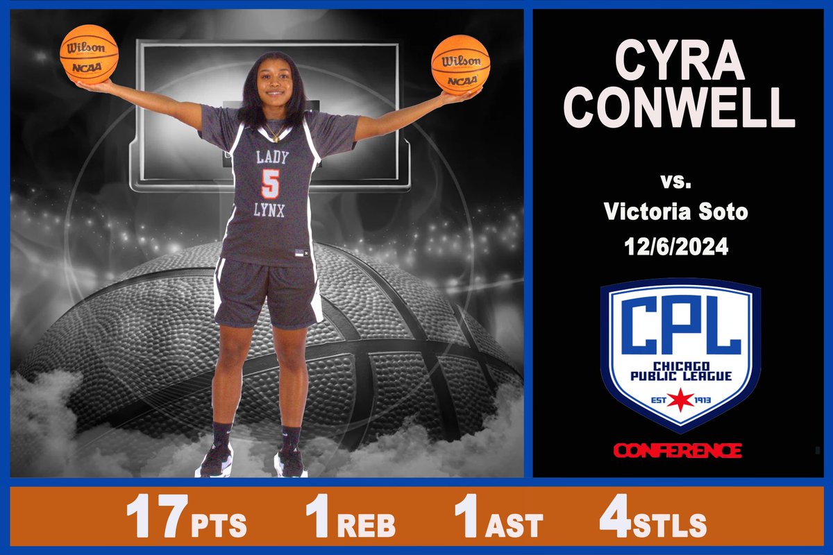 Lady Lynx (@bcpladylynx) on Twitter photo vs. Victoria Soto <a href="/CyraConwell/">Cyra Conwell</a> 📊
🎯 17pts
💪🏽 1reb
🤝 1ast
🚓 4stls
#ButlerCollegePrepGBBALL
#LadyLynxBCP
#LynxEatemUp🐯
#GoLynx🏀🧡💙
#FeartheLynxBCP
#LadyLynxwantitall
#LadyLynxRedemptionTour
#MoreHeat
#SnapYoFingersLadyLynx vs. Victoria Soto <a href="/CyraConwell/">Cyra Conwell</a> 📊
🎯 17pts
💪🏽 1reb
🤝 1ast
🚓 4stls
#ButlerCollegePrepGBBALL
#LadyLynxBCP
#LynxEatemUp🐯
#GoLynx🏀🧡💙
#FeartheLynxBCP
#LadyLynxwantitall
#LadyLynxRedemptionTour
#MoreHeat
#SnapYoFingersLadyLynx
