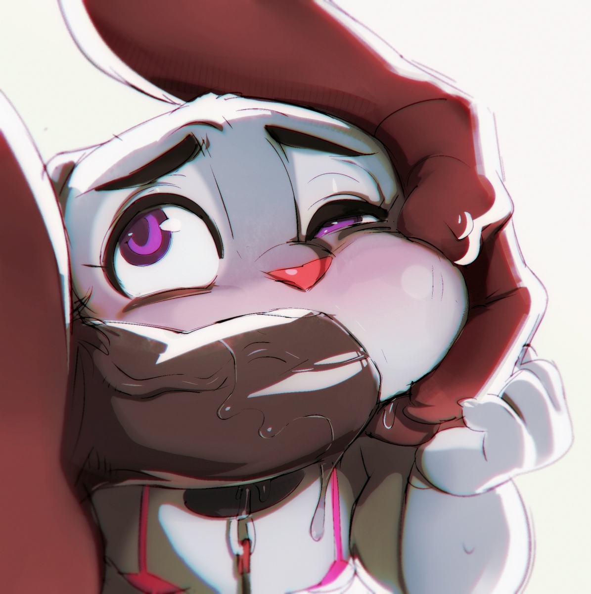 Why aren't you feeling how big your dick feels inside of Judy's cheeks?