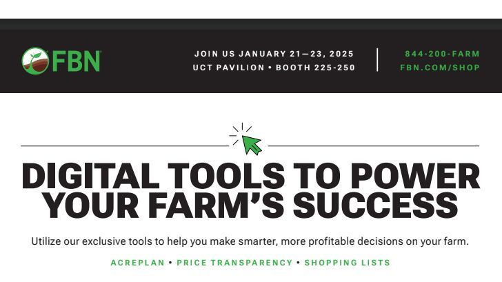 MBAgDays's tweet image. Visit the FBN booth in the UCT Pavilion for your chance to win their grand prize and while you're there, try their app and get a drink on them. @FBNfarmersCAN 
#agdays25 #digitalfarming #agtech
