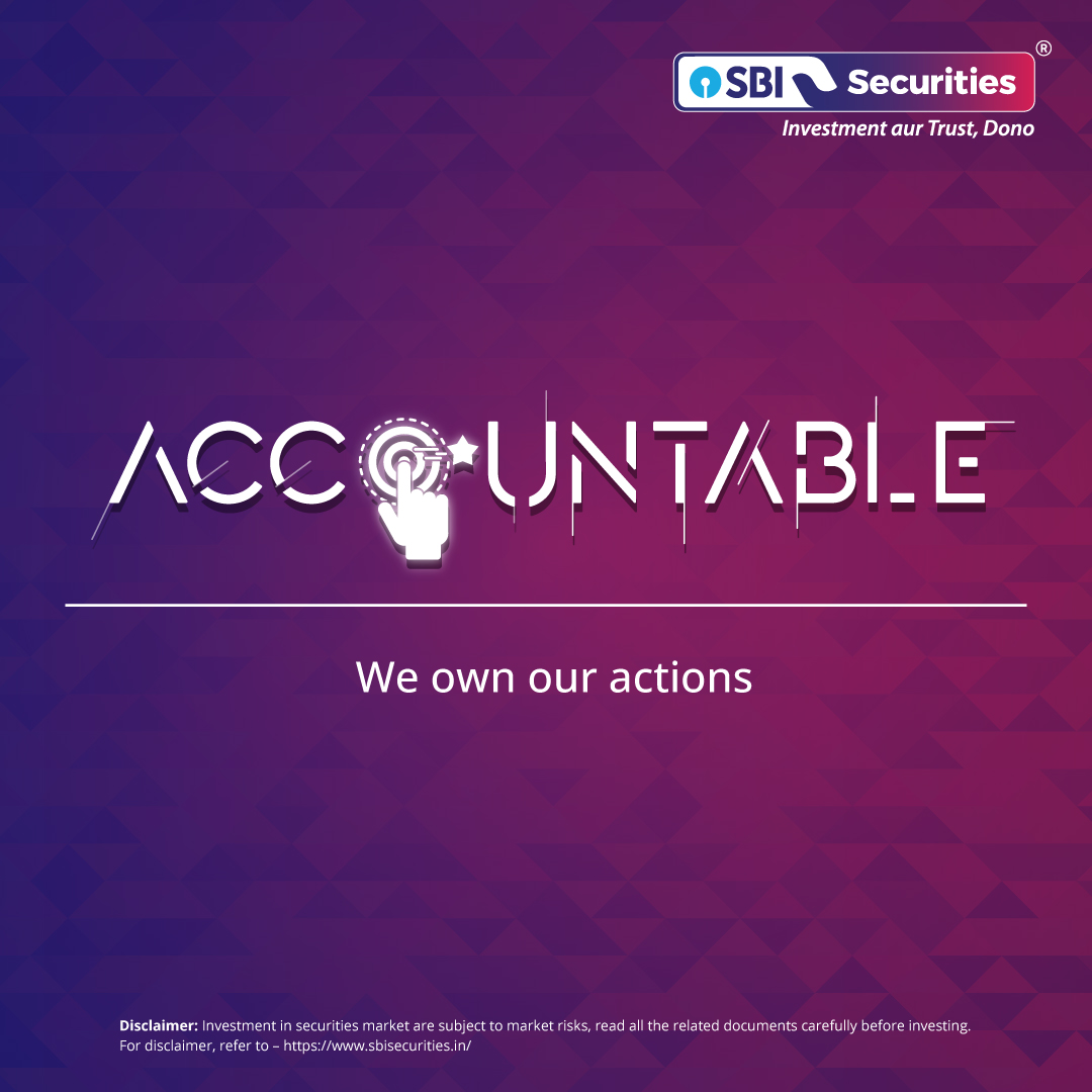 _sbisecurities's tweet image. Accountability isn't just a word, it's our foundation. At SBI Securities, we own our actions and build trust with every step. 
 
Disclaimer: bit.ly/3I3DzpV
 
#SBISecurities #Simple #Adaptable #Accountable #Trustworthy #Happy #Innovative #FinancialPlanning #StockMarket