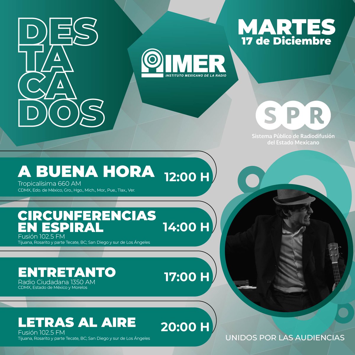 SPRMexico's tweet photo. Este martes, conoce la trayectoria del gran dramaturgo y promotor cultural tijuanense, #YoallMorales.🪶📚
¡Sorpréndete en #LetrasAlAire!😉
🗓️17 de diciembre⏰20:00h en @fusionimer, una emisora del @imerhoy por el 📻 #1025FM
#UnidosPorLasAudiencias https://t.co/AK5gTSFcMf