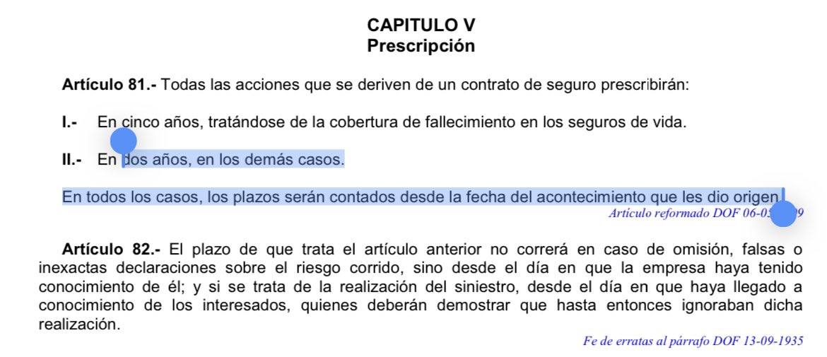 unaabogadacool's tweet photo. @laredcincoradio La LEY SOBRE EL CONTRATO DE SEGURO marca que tienes 2 años para que prescriban las acciones. OJO: No estas obligado a renovar la póliza tampoco TU YA TIENES IN CONTRATO PAGADO Y VIGENTE…. Que les cumplan https://t.co/aPBQIs4XcL
