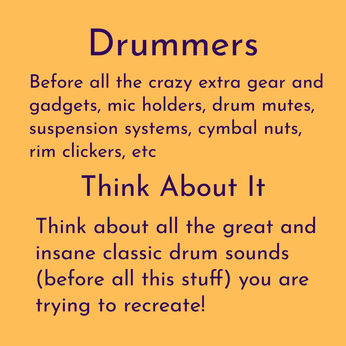As someone who loves innovation, this is interesting …
Sonic knowledge goes a long way. #drummers #sound