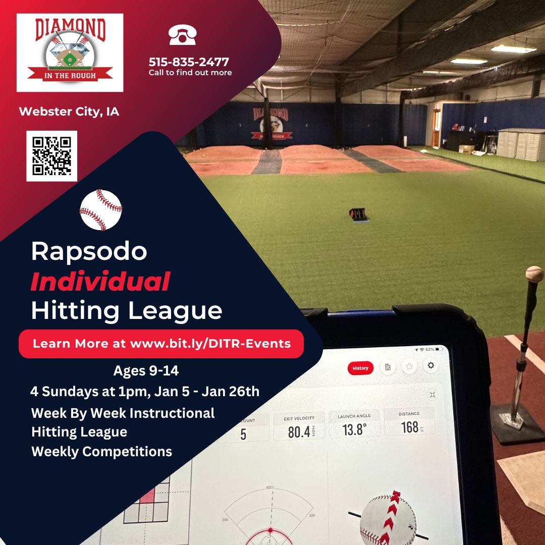January Individual Hitting League Registration is OPEN! Register on our Events Page at:  bit.ly/DITR-Events