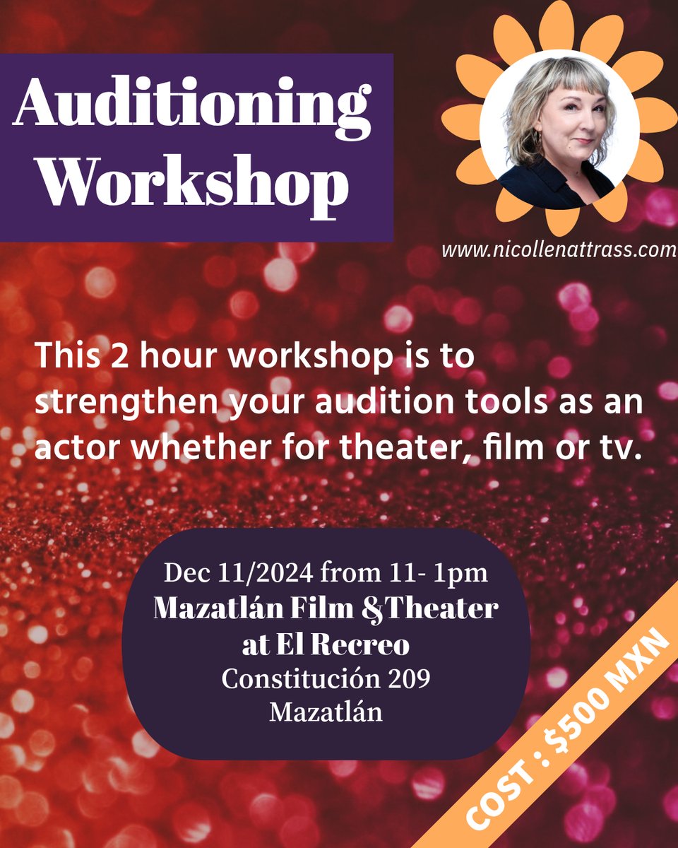 What a great opportunity to facilitate this workshop for actors with a focus on increasing &amp; support Mental Wellness in the auditioning process.