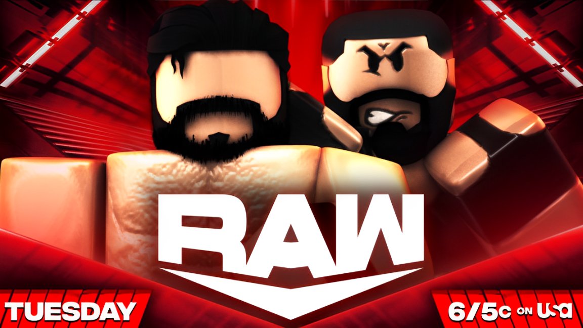 WWERPMedia's tweet photo. Tomorrow on The RETURN of #WWERPRaw

🔥 #TripleJ opens the show for Season 2 of WWERP

🥉 #JyoSky &amp; #ChelseaGreen &amp; Mystery Opponent battle to determine the N1C for the Women's Champion

🩸"The Prince" #KyleBalor in action!

👊@Hood33x takes on #IsaacMcintyre

📺 6/5c on @Roblox https://t.co/luNGwg8fuP