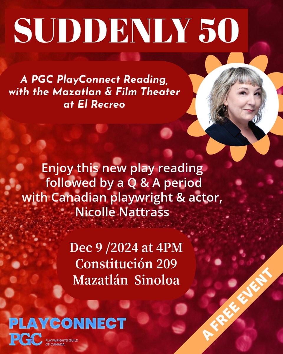 Grateful for PGC's PlayConnect Reading Program~ connecting playwrights with communities