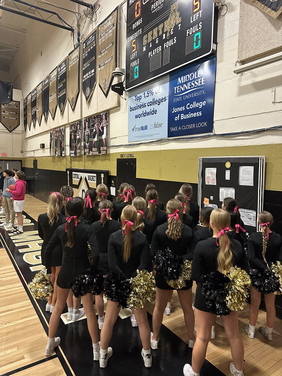 Cmag_cheer's tweet photo. Central Magnet VHS Cheer is wearing pink in loving memory of Sophie Gough tonight. 💞 https://t.co/ofubF6FUqL