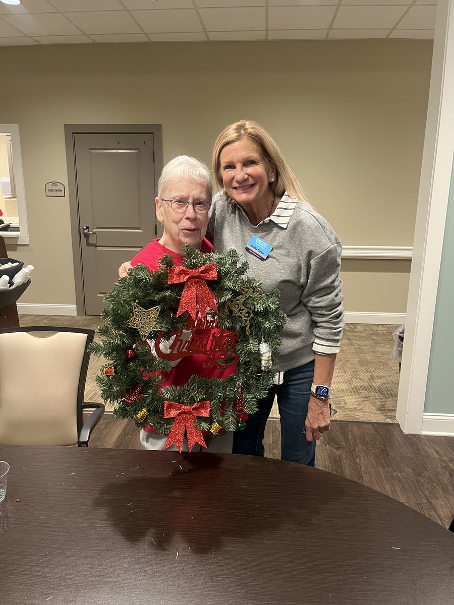 SueWithSynergy's tweet photo. Our Community Liason, Cathy Taylor Loved bringing joy to the residents at Brickmont Senior Living last week.   Happy Holidays from Synergy Homecare! https://t.co/QIPHb9uH0R