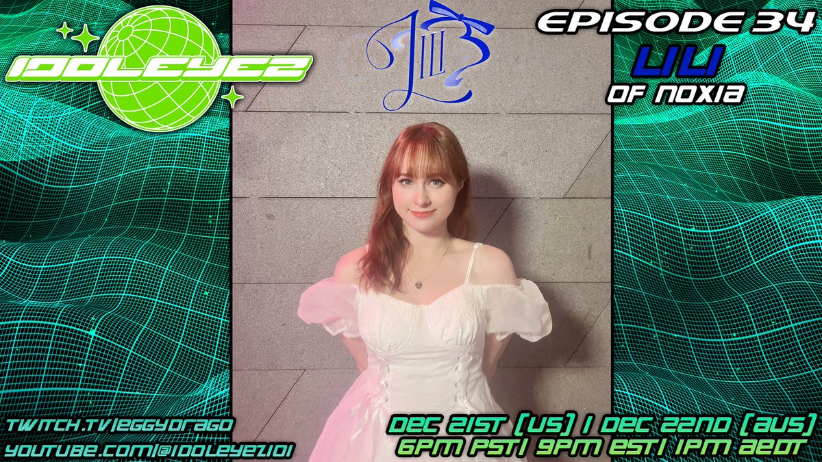 EggyDrago's tweet photo. Back in business.
Up next, representing @noxianight, @lililovechu will be on IDOLEYEZ!
This Saturday, December 21st (US)/22nd (AUS)!
6PM PST/9PM EST/1PM AEDT! https://t.co/SkwSNvSNkI