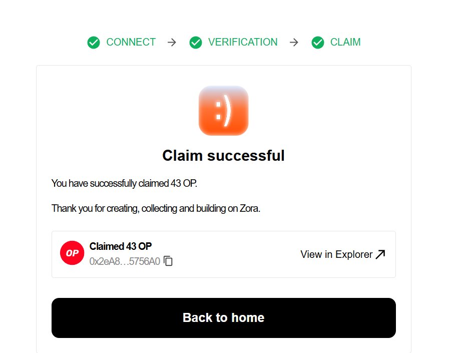Encrypt_Space's tweet image. 🎉 Excited to share that I’ve successfully claimed 43 $OP tokens from the 300K OP redistribution campaign by @zora !

Big thanks to the team for empowering the community with this opportunity. 🙌

Claim yours before March 16, 2025: op.zora.co

#Optimism #OP #zora