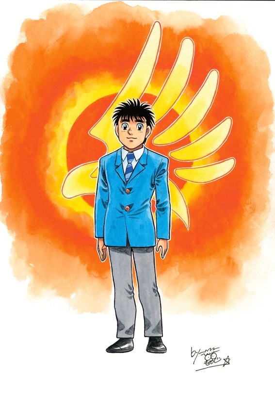 「【埼玉県立戸田翔陽高校、20周年おめでとうございます】イラストは周年記念に依頼さ」|森川ジョージのイラスト