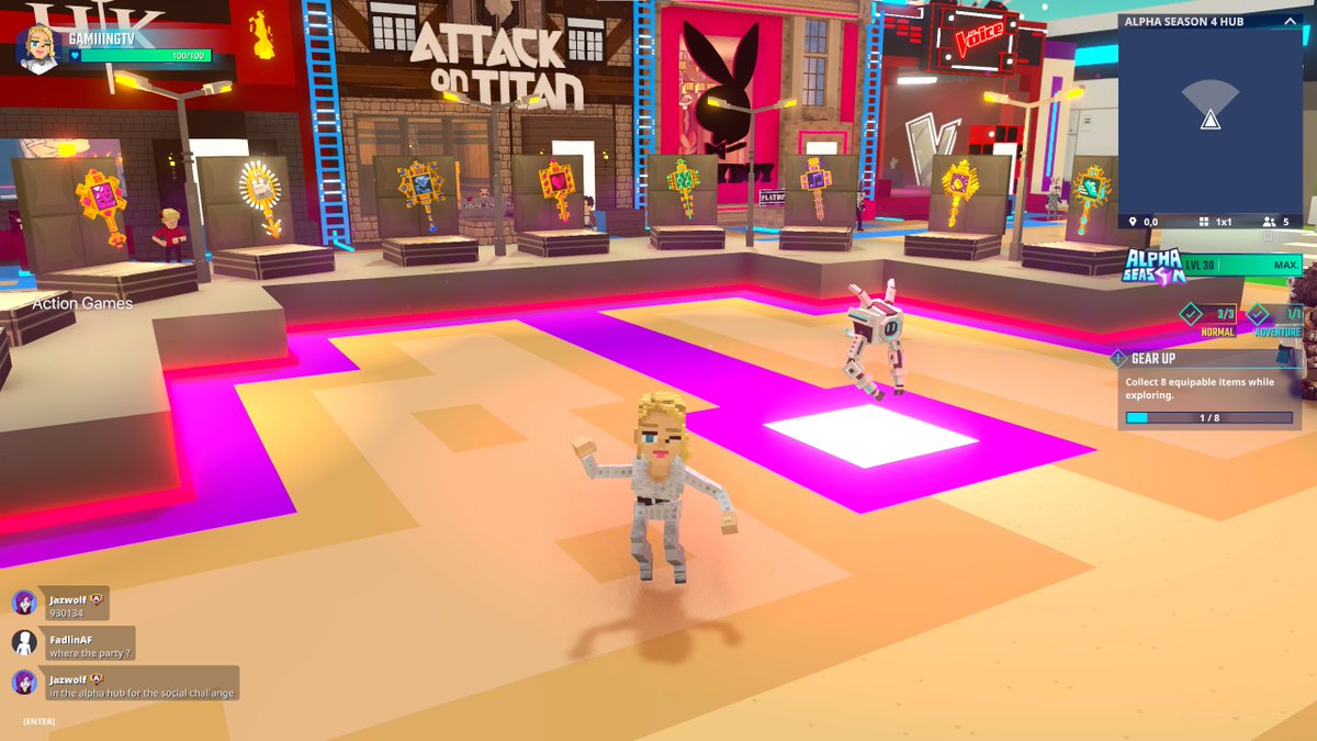 GamiiingTVQC's tweet photo. 🥳🎊 Partying it up at the Alpha Season 4 bash in @TheSandboxGame Hub! The metaverse knows how to throw a party! https://t.co/PJmWdD32Ia #TheSandbox #AlphaSeason4 #AS4SocialChallenge https://t.co/6NTAIqzwBl