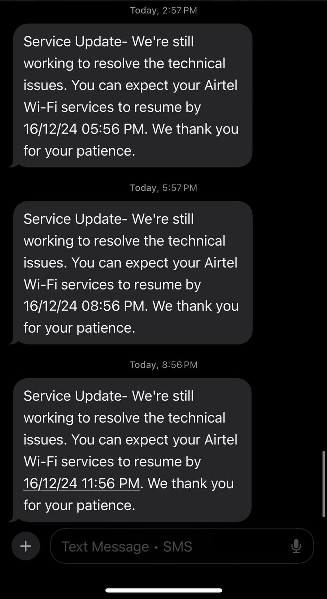 ashutosh868's tweet photo. 48 hrs and continuing. Pathetic network and customer support. @airtelindia is there any end to it? How soon it’s gonna end?
@airtelnews @Airtel_Presence https://t.co/sUuliKCxf7