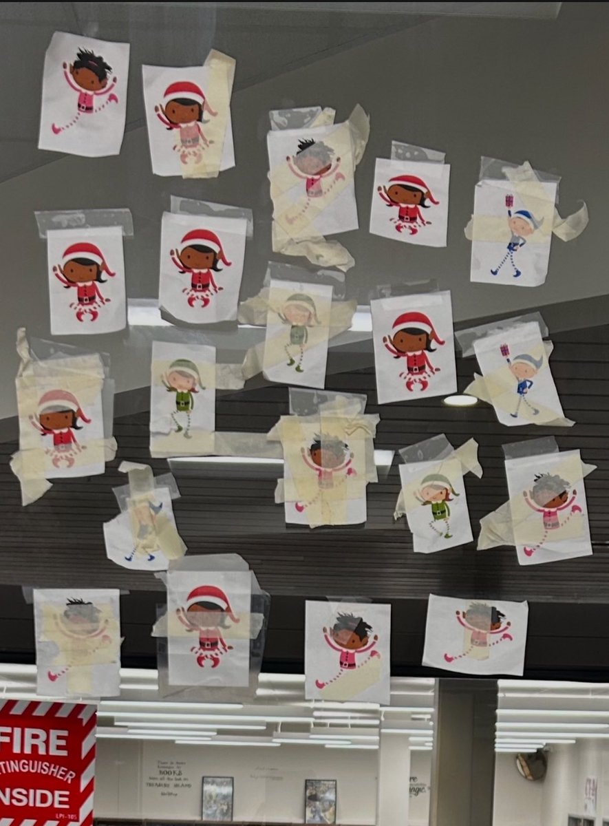 To say our teachers enjoyed play Elf Wars today would be an understatement. It was great seeing them get creative with where to place their elves in plain sight. It’s a great day to be a wolf. 💙🤍💙🤍