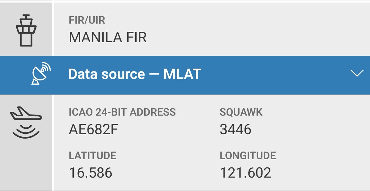 sipjack1776's tweet photo. P8 🇺🇲 
#AE682F
Out of Angeles City, Phillipines  tracking NE
@Borrowed7Time @SR_Planespotter @N214WN https://t.co/CSv5dN2FfD